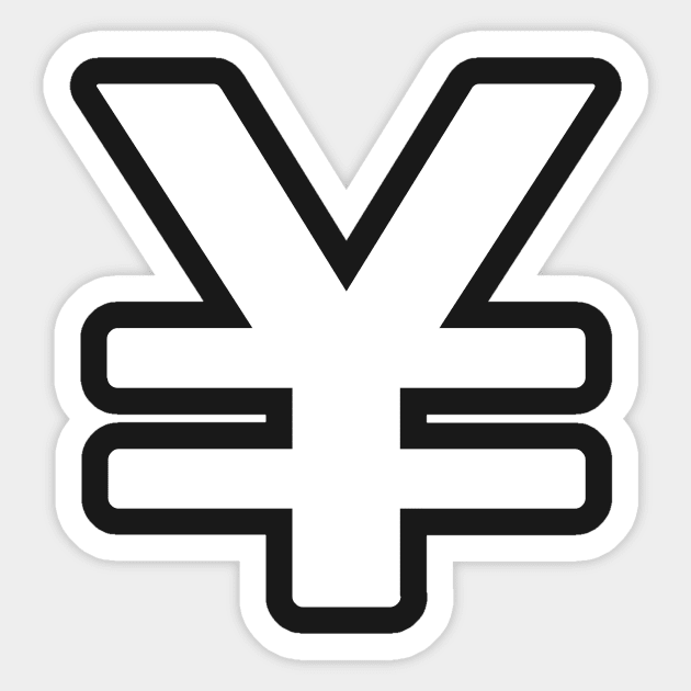 YEN - Aesthetic Japanese Vaporwave Symbol Sticker by MeatMan